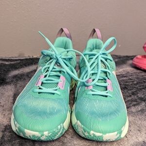 Nike shoes green with a hint of blue